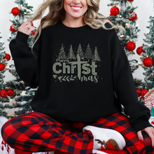 Load image into Gallery viewer, Wholesale Distressed Merry Christmas Sweatshirt - Black Sweatshirt
