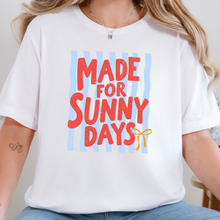 Load image into Gallery viewer, Wholesale Made for Sunny Days Graphic Tee - White Tee

