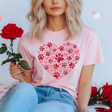 Load image into Gallery viewer, Wholesale Paw Heart - Pink Tee
