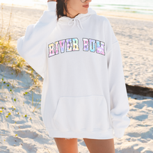 Load image into Gallery viewer, Wholesale Tie dye river bum Graphic Tee - White Hoodie
