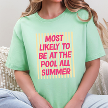 Load image into Gallery viewer, Wholesale Pool All Summer Graphic Tee - Mint Tee
