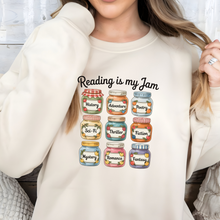 Load image into Gallery viewer, Wholesale Reading is My Jam Sweatshirt - Sand Sweatshirt
