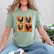 Load image into Gallery viewer, Wholesale Fall Chickens Graphic Tee - Sage Tee
