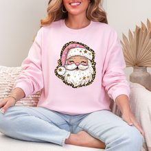 Load image into Gallery viewer, Wholesale Preppy Santa Sweatshirt - Light Pink Sweatshirt
