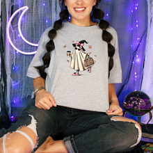 Load image into Gallery viewer, Wholesale Bougie Halloween Graphic Tee - Grey Tee
