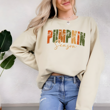Load image into Gallery viewer, Wholesale Pumpkin Season Words Sweatshirt - Sand Sweatshirt
