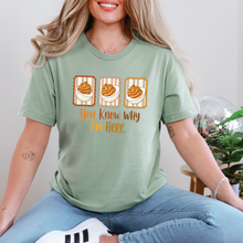 Load image into Gallery viewer, Wholesale You Know Why I'm Here Eggs Graphic Tee - Sage Tee
