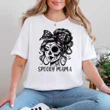 Load image into Gallery viewer, Wholesale Spooky Mama Face Graphic Tee - White Tee

