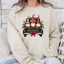 Load image into Gallery viewer, Wholesale Christmas Gnomes Truck Sweatshirt - Sand Sweatshirt
