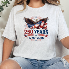 Load image into Gallery viewer, Wholesale Bald Eagle 250 Years Graphic Tee - Ash Tee
