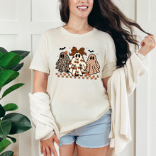 Load image into Gallery viewer, Wholesale Preppy Halloween Ghosts Graphic Tee or Sweatshirt - Natural Tee
