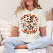 Load image into Gallery viewer, Wholesale Pumpkin Spice Skeleton Graphic Tee - CC Ivory Tee
