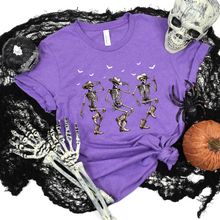 Load image into Gallery viewer, Wholesale Cowboy Skeletons Graphic Tee - Heather Team Purple Tee
