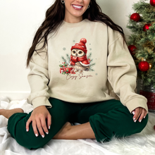 Load image into Gallery viewer, Wholesale Cozy Owl Sweatshirt - Sand Sweatshirt

