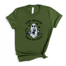 Load image into Gallery viewer, Wholesale Cats People are creepy - Grey Sweatshirt
