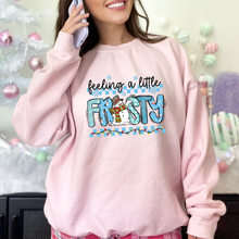 Load image into Gallery viewer, Wholesale Feeling a Little Frosty Blue Sweatshirt - Light Pink Sweatshirt
