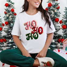 Load image into Gallery viewer, Wholesale Yarn Ho Ho Ho Graphic Tee - White Tee
