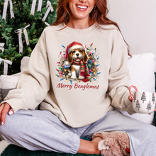 Load image into Gallery viewer, Wholesale Merry Beaglemas Sweatshirt - White Sweatshirt
