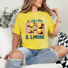 Load image into Gallery viewer, Wholesale The lemon Graphic Tee - Heather Yellow Gold Tee
