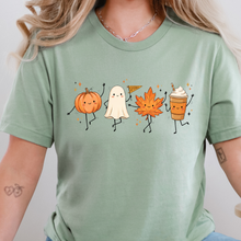 Load image into Gallery viewer, Wholesale Dancing Fall Friends Graphic Tee - Sage
