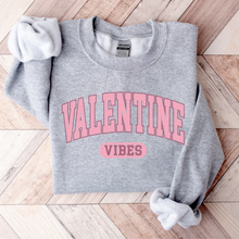Load image into Gallery viewer, Wholesale Valentine Vibes - Grey Sweatshirt
