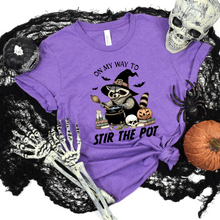 Load image into Gallery viewer, Wholesale Halloween Stir The Pot Graphic Tee - Heather Team Purple Tee
