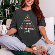 Load image into Gallery viewer, Wholesale All I Want Students Stop 6-7 Graphic Tee - Dark Grey Heather Tee

