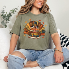 Load image into Gallery viewer, Wholesale Turkey Books Graphic Tee - Heather Olive Tee
