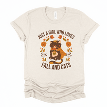 Load image into Gallery viewer, Wholesale Fall and Cats Graphic Tee - Sand
