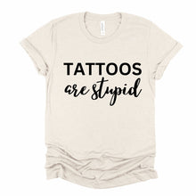 Load image into Gallery viewer, Wholesale Tattoos are Stupid Graphic Tee - Fuchsia
