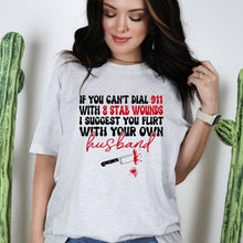 Load image into Gallery viewer, Wholesale Flirt With Your Own Husband Graphic Tee - Sand
