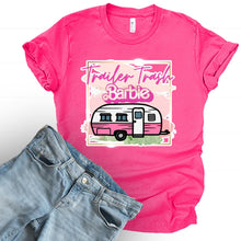 Load image into Gallery viewer, Wholesale Trailer Trash Barbie Graphic Tee - Fuchsia
