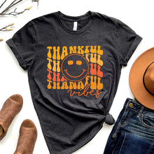 Load image into Gallery viewer, Wholesale Thankful Vibes Graphic Tee - Black
