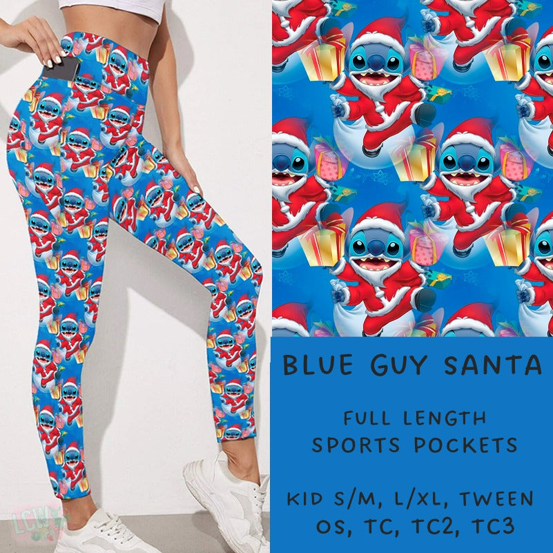 Ready To Ship - Blue Guy Santa