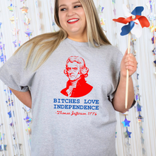 Load image into Gallery viewer, Wholesale Love independence Graphic Tee - Grey Tee
