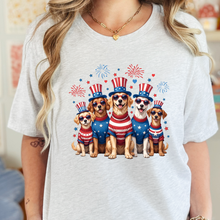 Load image into Gallery viewer, Wholesale Dogs Patriotic Graphic Tee - Ash Tee
