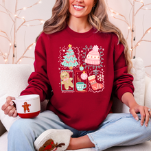 Load image into Gallery viewer, Wholesale Christmas Tree Coquette Sweatshirt - Garnet Sweatshirt

