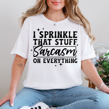 Load image into Gallery viewer, Wholesale Sprinkle Sarcasm Graphic Tee - Black Tee
