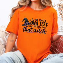 Load image into Gallery viewer, Wholesale DNA Test 100% Witch Graphic Tee - Orange
