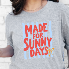 Load image into Gallery viewer, Wholesale Made for Sunny Days Graphic Tee - Grey Tee
