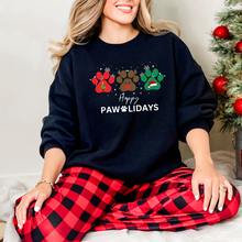 Load image into Gallery viewer, Wholesale Happy Pawlidays - Black Tee
