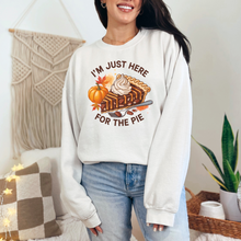 Load image into Gallery viewer, Wholesale Just Here for the Pie Sweatshirt - White Sweatshirt
