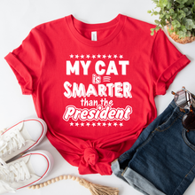 Load image into Gallery viewer, Wholesale My Cat is Smarter Graphic Tee - Red
