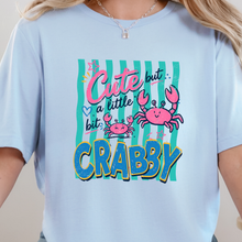 Load image into Gallery viewer, Wholesale Cute But Crabby Graphic Tee - Baby Blue Tee
