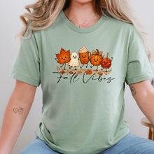 Load image into Gallery viewer, Wholesale Cute Fall Vibes Graphic Tee - Sage
