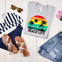 Load image into Gallery viewer, Wholesale Beach Life Silhouette Graphic Tee - White Tee
