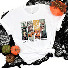 Load image into Gallery viewer, Wholesale Spooky Season Animals Graphic Tee - White Tee
