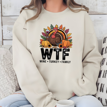 Load image into Gallery viewer, Wholesale WTF Thanksgiving Sweatshirt - Sand Sweatshirt
