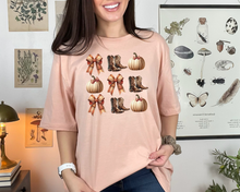 Load image into Gallery viewer, Wholesale Western Fall Graphic Tee - Peach Tee
