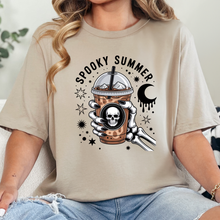 Load image into Gallery viewer, Wholesale Spooky Summer Iced Coffee Graphic Tee - Tan
